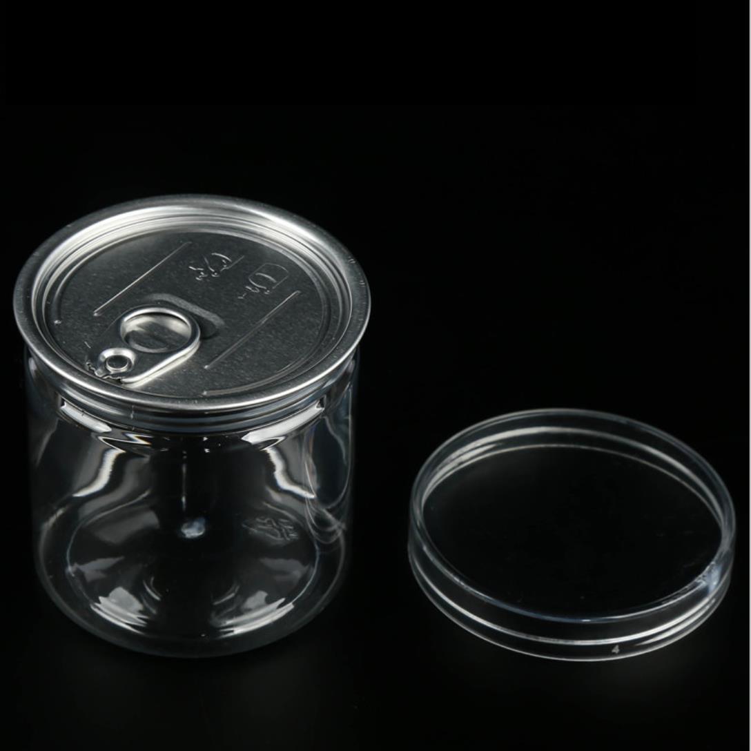 Pet Cans For Food Canning Pop Top Transparent Plastic Empty Jars